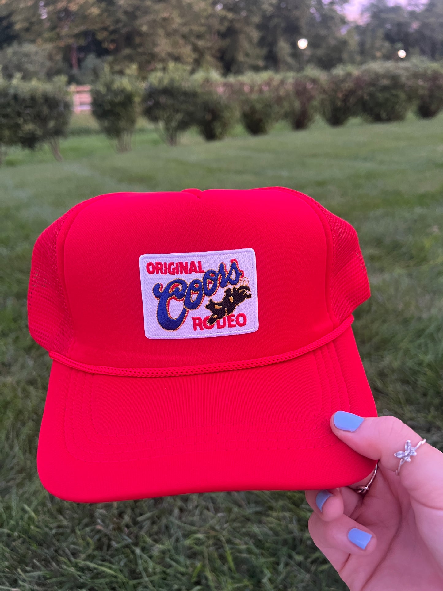 coors rodeo trucker hat
