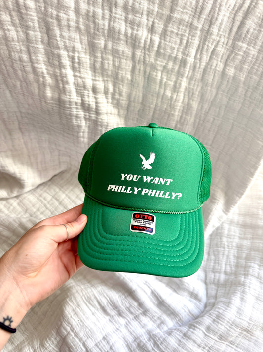 you want philly philly foam trucker hat